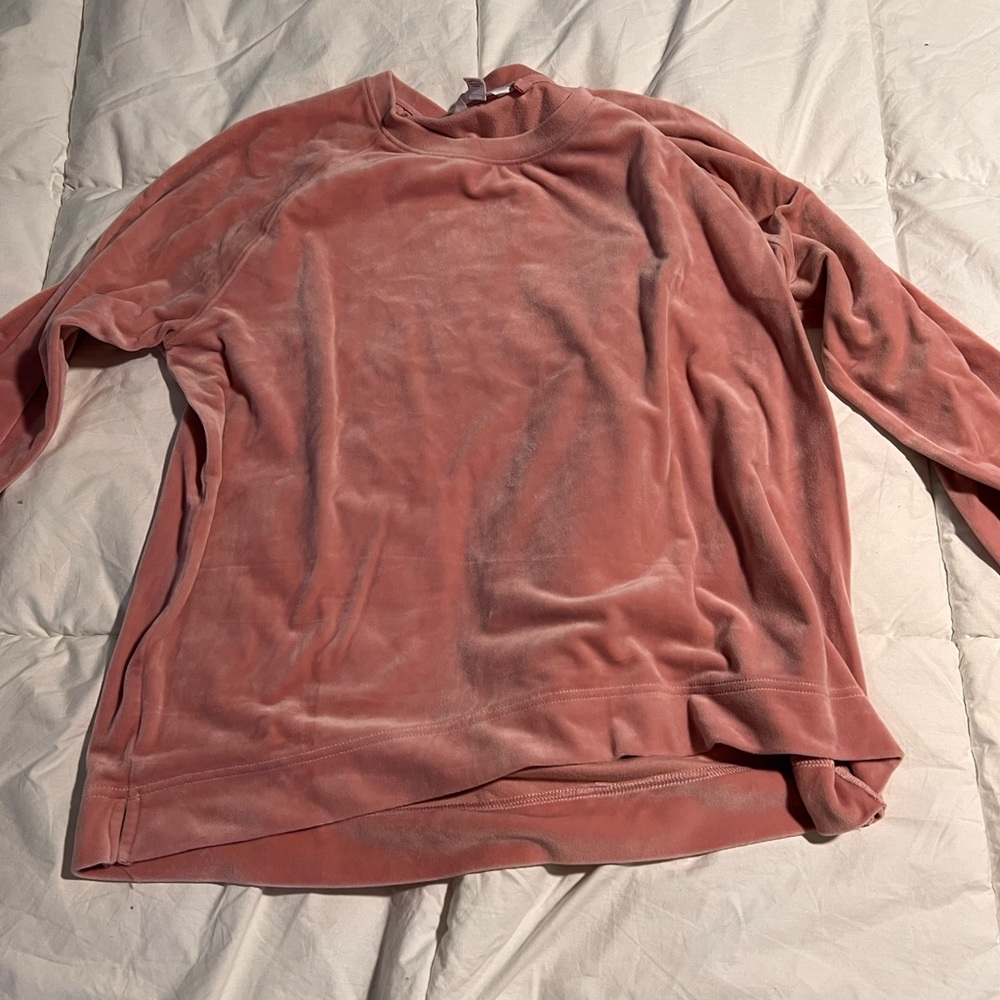 Velvet sweatshirt